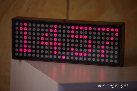 Простые часы на светодиодных матрицах Простые часы на светодиодных матрицах
